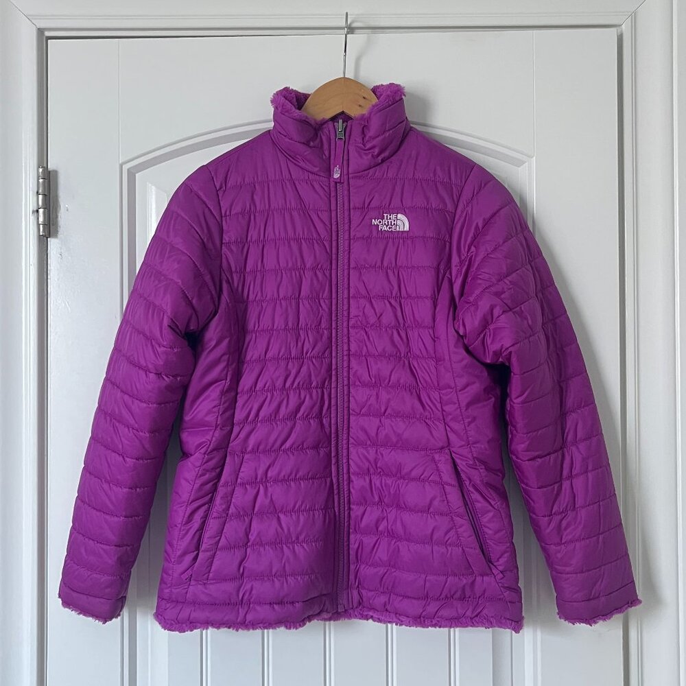 Northface Girls Reversible Mossbud Swirl Jacket